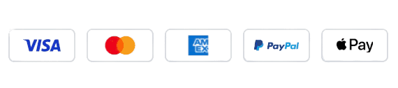 Sichere Zahlungsoptionen: Visa, Mastercard, PayPal, Apple Pay