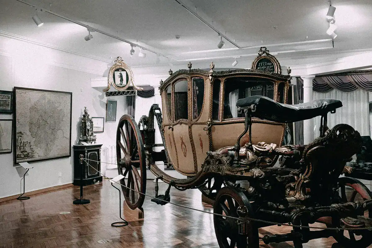 Historische Kutsche im Museu Nacional dos Coches Lissabon